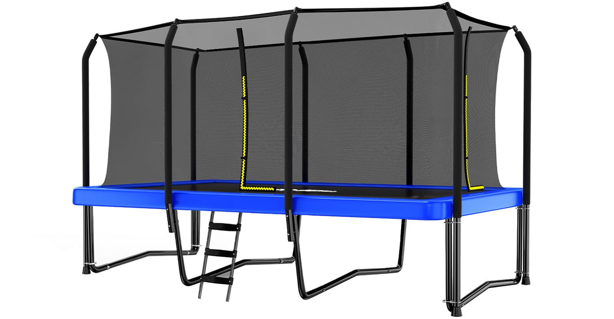 1500LBS Capacity Rectangle Trampoline 10X17FT Zupapa Outdoor