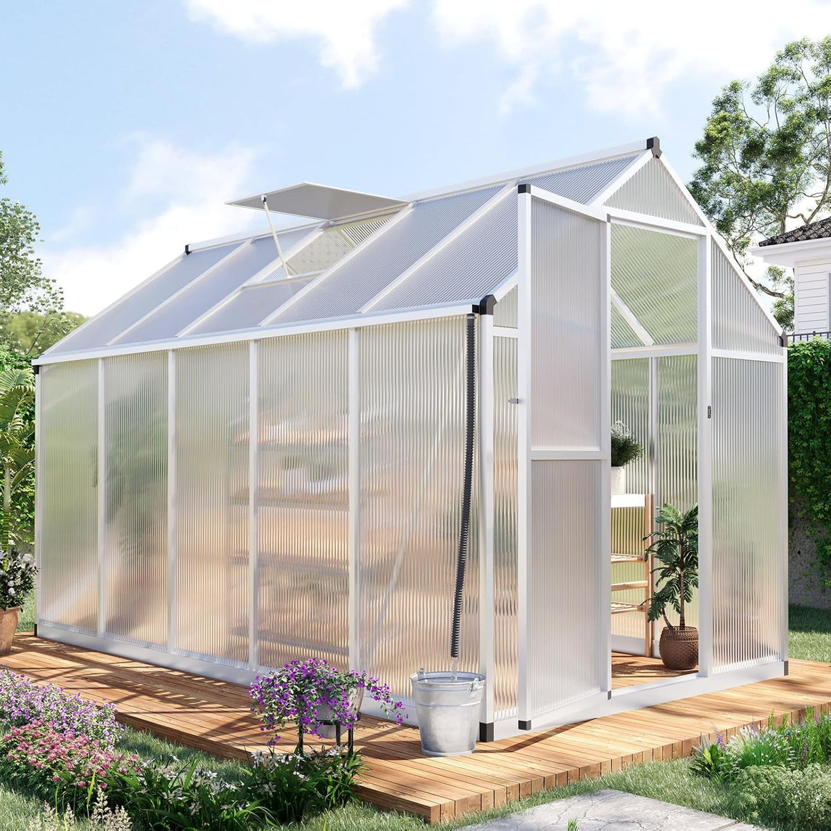 King Bird Premium 10x12x7 Greenhouse view 3