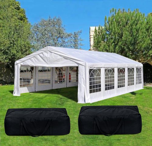 Quictent 16'X32' Party Tent Heavy Duty Wedding Tent Outdoor Gazebo Event Shelter Canopy with 4 Carry Bags
