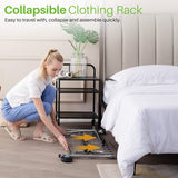 HOKEEPER Clothing Garment Rack with Shelves Capacity 450 lbs Clothing Racks on Wheels