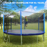 Zupapa Saffun 14' Trampoline With Safety Enclosure