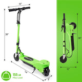 MAXTRA UL Certified Upgraded E100 Adjustable Handlebar Folding Electric Scooter-Green