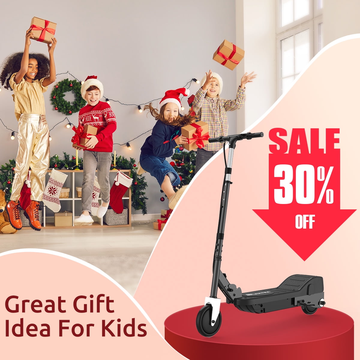 Maxtra Scooters E100 Electric Scooter For Kids Ages 6-12 - Up To 10 Mp ...