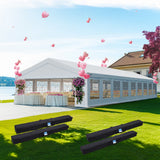 Quictent 20x60 Heavy Duty Party Tent Outdoor Canopy with Church Windows