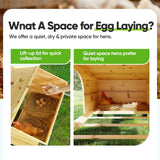Quictent Large Metal Chicken Coop Run for 30+ Poultry w/Beige Nest Box,9X18 FT