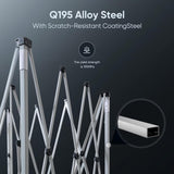 Quictent 10x10FT Pop Up Canopy Tent Without Sidewall | Instant Setup Gazebo for 1 Person, Beige