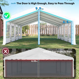 Quictent 13x26 Heavy Duty Party Tent Outdoor Canopy with Storage Bags & Church Windows