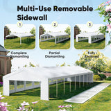 Quictent 20x60 Heavy Duty Party Tent Outdoor Canopy with Church Windows