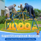 Zupapa 10FT Climbing Dome, Outdoor Jungle Gym for Kids with Climbing Grip, Easy Assembly Outdoor Play Equipment for Kids, Blue
