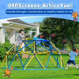 Zupapa 10FT Climbing Dome, Outdoor Jungle Gym for Kids with Climbing Grip, Easy Assembly Outdoor Play Equipment for Kids, Blue