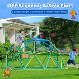 Zupapa 10FT Climbing Dome, Outdoor Jungle Gym for Kids with Climbing Grip, Easy Assembly Outdoor Play Equipment for Kids, Green