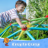 Zupapa 10FT Climbing Dome, Outdoor Jungle Gym for Kids with Climbing Grip, Easy Assembly Outdoor Play Equipment for Kids, Green