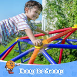 Zupapa 10FT Climbing Dome, Outdoor Jungle Gym for Kids with Climbing Grip, Easy Assembly Outdoor Play Equipment for Kids, Purple
