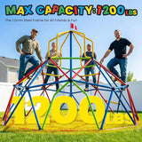 Zupapa 10FT Kids Climbing Dome Tower, Outdoor Jungle Gym Safe 1200LBS Capacity Outdoor Playset for Kids, Easy Assembly Backyard Fun, Active Outdoor Fun, Lightweight & Easy Assembly