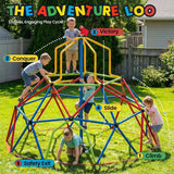 Zupapa 10FT Kids Climbing Dome Tower, Outdoor Jungle Gym Safe 1200LBS Capacity Outdoor Playset for Kids, Easy Assembly Backyard Fun, Active Outdoor Fun, Lightweight & Easy Assembly