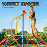 Zupapa 10FT Kids Climbing Dome Tower, Outdoor Jungle Gym Safe 1200LBS Capacity Outdoor Playset for Kids, Easy Assembly Backyard Fun, Active Outdoor Fun, Lightweight & Easy Assembly