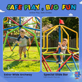 Zupapa 10FT Kids Climbing Dome Tower, Outdoor Jungle Gym Safe 1200LBS Capacity Outdoor Playset for Kids, Easy Assembly Backyard Fun, Active Outdoor Fun, Lightweight & Easy Assembly