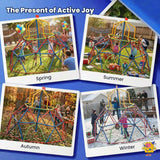 Zupapa 10FT Kids Climbing Dome Tower, Outdoor Jungle Gym Safe 1200LBS Capacity Outdoor Playset for Kids, Easy Assembly Backyard Fun, Active Outdoor Fun, Lightweight & Easy Assembly