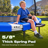 ORCC 1200LBS Weight Capacity Trampoline 16 15 14 12 10 8FT Without Basketball Hoop Water Sprinkler Spiral Ground Stakes Outdoor Yard Trampolines for Kids Adults