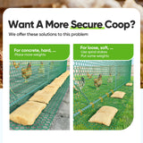 Quictent Essential Series 18x9ft Metal Chicken Coop Run with Climbing Ladder