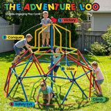 Zupapa 10FT Climbing Dome with Tower, Outdoor Geometric Dome Climber Tower for Kids 3-10 Supporting 1200 lbs