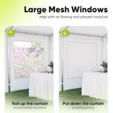 Quictent 20x20ft Heavy Duty Party Tent Outdoor Canopy with Mesh Windows