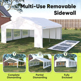 Quictent 20'x20' Heavy Duty Party Tent Outdoor Canopy with Church Windows