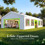 Quictent 20'x30' Heavy Duty Party Tent Outdoor Canopy with Church Windows
