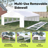 Quictent 20'x30' Heavy Duty Party Tent Outdoor Canopy with Church Windows