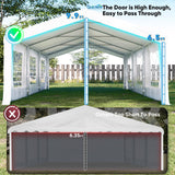 Quictent 20'x30' Heavy Duty Party Tent Outdoor Canopy with Church Windows