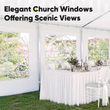 Quictent 20'x30' Heavy Duty Party Tent Outdoor Canopy with Church Windows