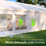 Quictent 20x30ft Heavy Duty Party Tent Outdoor Canopy with Mesh Windows