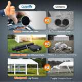 Quictent Premium 20x40 Heavy Duty Party Tent with Church Windows & 6 Storage Bags