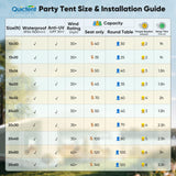 Quictent 20x40ft Heavy Duty Party Tent Outdoor Canopy with Church Windows