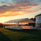 Quictent 20x40ft Heavy Duty Party Tent Outdoor Canopy with Church Windows