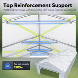Quictent 20x50 Heavy Duty Party Tent Outdoor Canopy with Church Windows