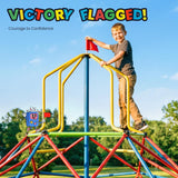 Zupapa 10FT Climbing Dome with Tower, Outdoor Geometric Dome Climber Tower for Kids 3-10 Supporting 1200 lbs