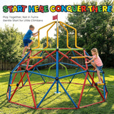 Zupapa 10FT Climbing Dome with Tower, Outdoor Geometric Dome Climber Tower for Kids 3-10 Supporting 1200 lbs