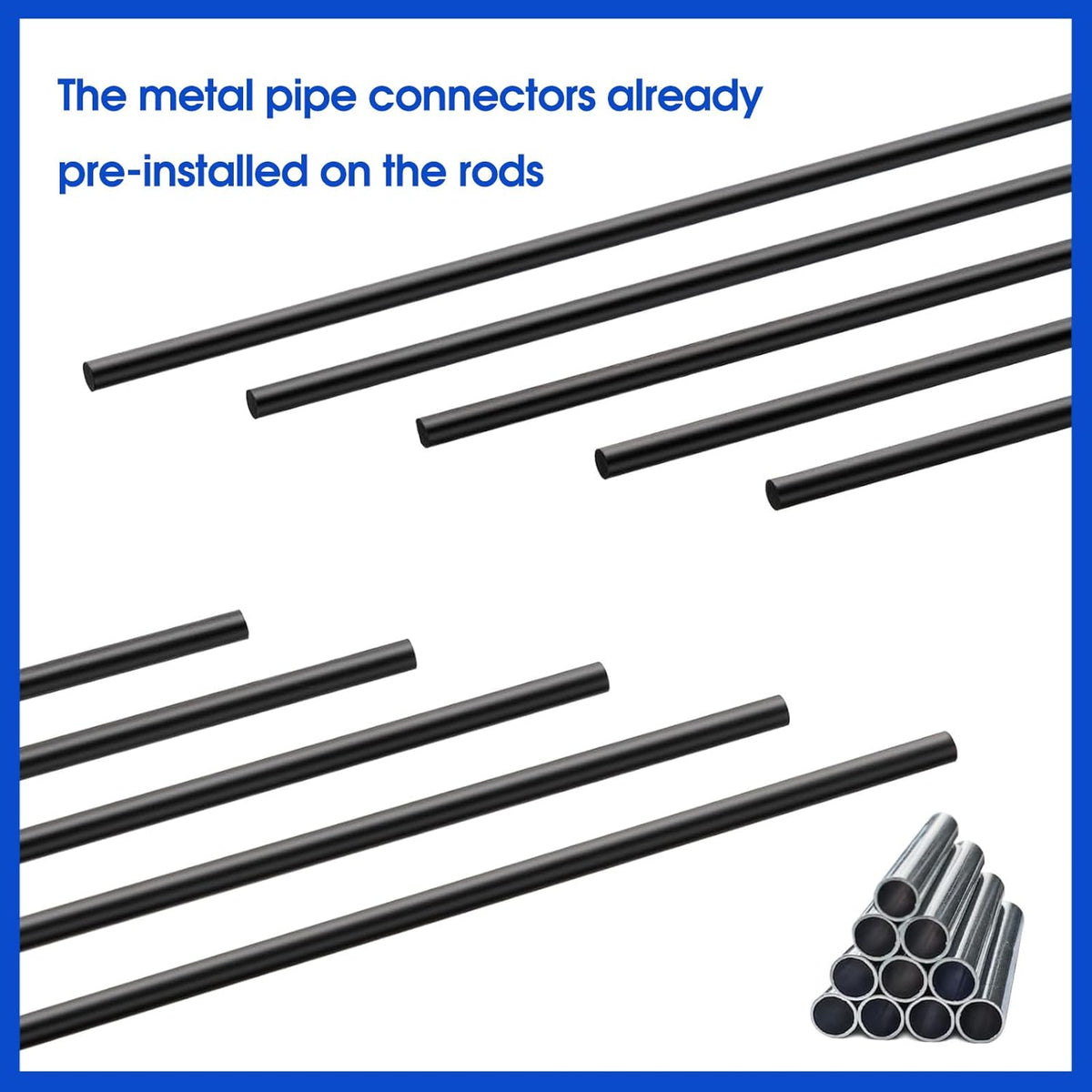 LONG FIBERGLASS ROD (One piece) for trampoline net – Brandline