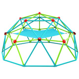 Zupapa Climbing Dome with Hammock, Supports up to 1000lbs Jungle Gym,10FT Dome Climber with Hammock for Kids 3 to 10 Outdoor Play Equipment Cayn+green