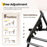 KING BIRD Tanning Chair with Face Hole, 5-Position Folding Outdoor Beach Lounge Chair for Sunbathing, Portable Reclining Chaise Lounge for Pool, Patio & Lawn, Heavy Duty 400lbs Support, Beige