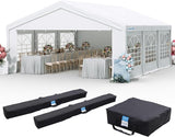 Quictent Premium 20x20 Reinforced Heavy Duty Party Tent with 3 Storage Bags