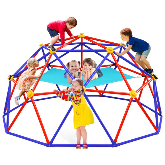 Zupapa Climbing Dome with Hammock for Kids 3 to10 Outdoor Play, Supports up to 1000lbs Jungle Gym