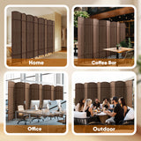 JOSTYLE 8 Panel Room Divider, Privacy Screen & Room Separation, Extra Wide
