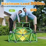 Zupapa Monkey Bars Climbing Dome with Hammock - Sturdy & Portable Jungle Gym with Hammock for Kids, Backyard Playset for Toddlers, Active Outdoor Fun for Kids, Lightweight & Easy Assembly