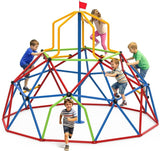 Zupapa 10FT Climbing Dome with Tower, Outdoor Geometric Dome Climber Tower for Kids 3-10 Supporting 1200 lbs