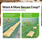 Quictent Essential Series 6.6x9x6.6ft Metal Chicken Coop Run with Climbing Ladder, Walk-in Outdoor Poultry Cage with PVC Coated Chicken Wire, Hen Duck Rabbit Farm House, Waterproof Anti-UV Cover