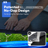 1500LBS Capacity Rectangle Trampoline 9X15FT Zupapa Outdoor Square Gymnastics Trampolines for Kids Adults Long Tumbling Trampoline