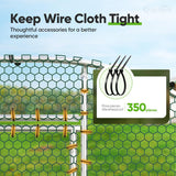 Quictent Essential Series 6.6x9x6.6ft Metal Chicken Coop Run with Climbing Ladder, Walk-in Outdoor Poultry Cage with PVC Coated Chicken Wire, Hen Duck Rabbit Farm House, Waterproof Anti-UV Cover