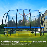 Kids Trampoline with 8-12 Added Stabilizer Bars